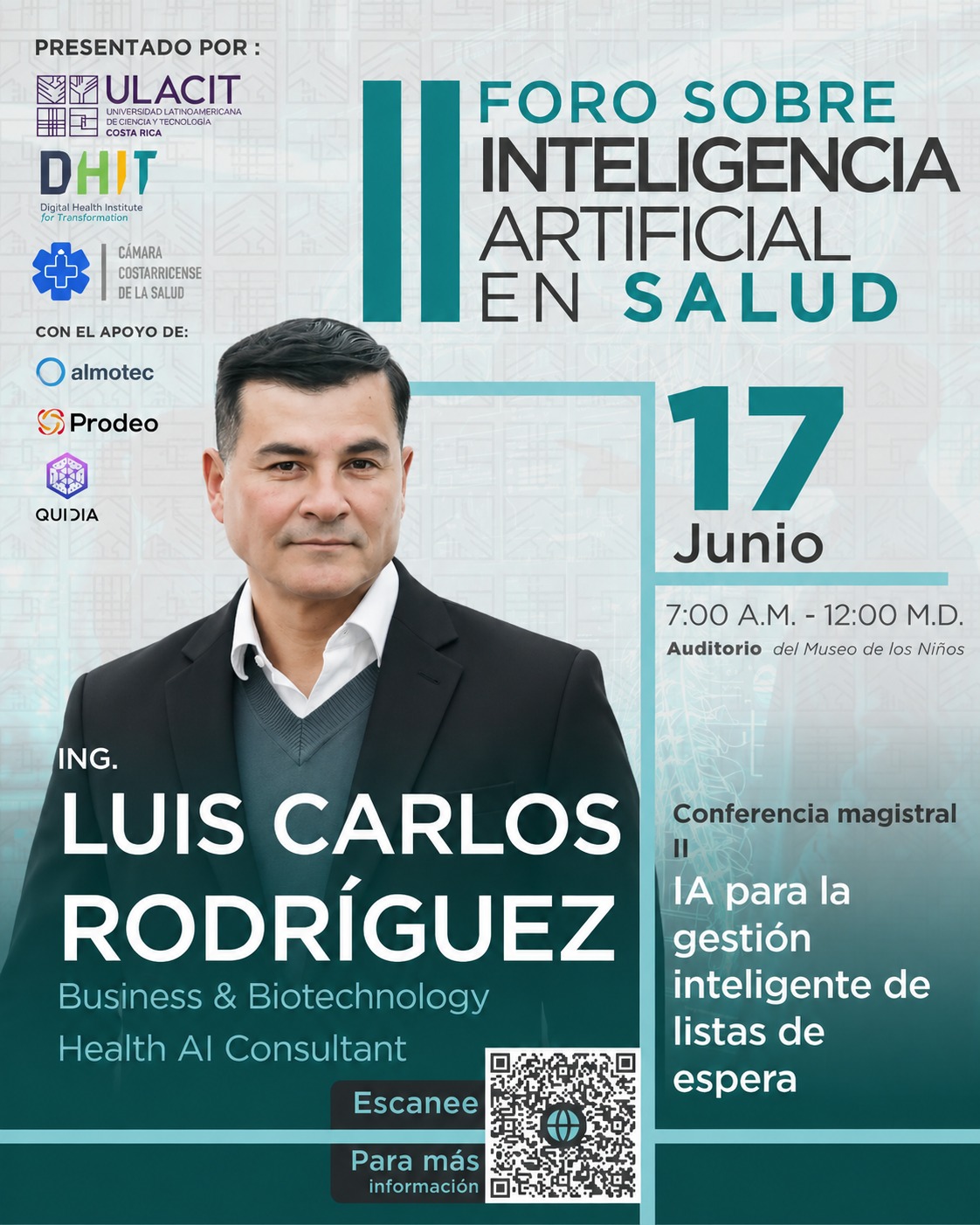 II Foro sobre Inteligencia Artificial en Salud — Conferencia de Ing. Luis Carlos Rodríguez